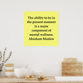 Poster citation abraham maslow (Cuisine)