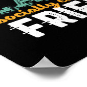 Poster Citation Amicale Drôle J'Aime Mes Amis Fous (Coin)