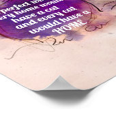 Poster Citation amoureux des chats sur la conception aqua (Coin)