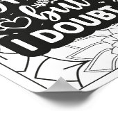 Poster Citation amusante Couleur adulte (Coin)