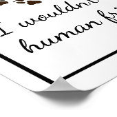 Poster Citation amusante des amis animaux inspirés Wolf (Coin)