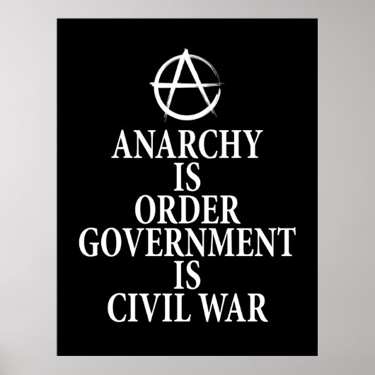 Poster Citation anarchique (Devant)