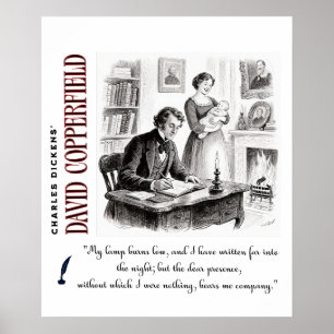 Poster Citation artistique de Dickens' David Copperfield