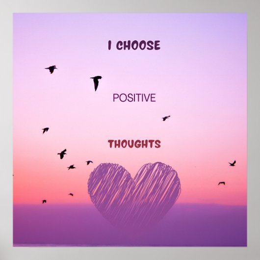 Poster Citation auto-motivationnelle rose et violette bri (Devant)