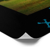 Poster Citation avec les Zèbres d'Afrique dans un cadre n (Coin)