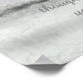 Poster Citation biblique inspirante de la montagne d'hive (Coin)