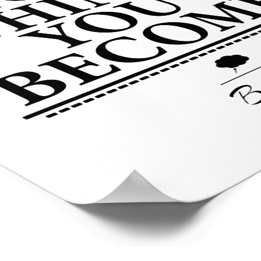 Poster Citation Bouddha (Coin)