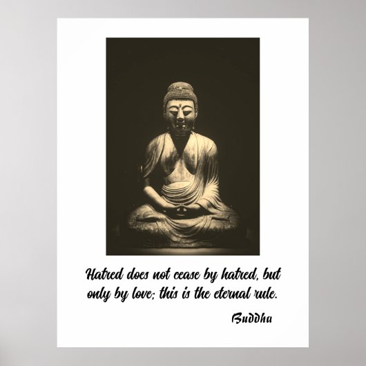 Poster Citation Bouddha (Devant)