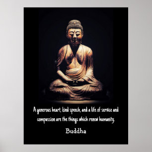 Poster Citation Bouddha