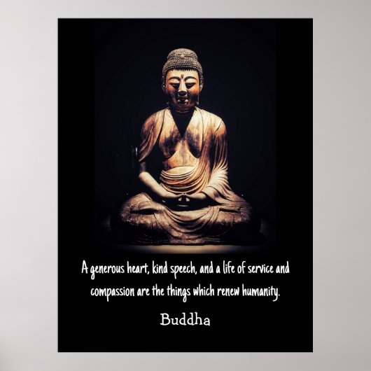 Poster Citation Bouddha (Devant)