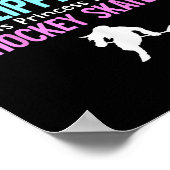 Poster Citation Cadeau Femme de hockey sur glace mignonne (Coin)