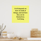 Poster citation carl jung (Cuisine)