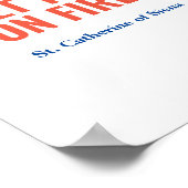 Poster Citation catholique Mettre le monde en feu (Coin)