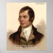 Poster Citation célèbre de Robert Burns (Devant)