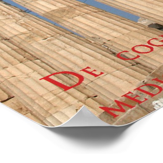 Poster Citation célèbre de Socrate - Forts esprits (Coin)