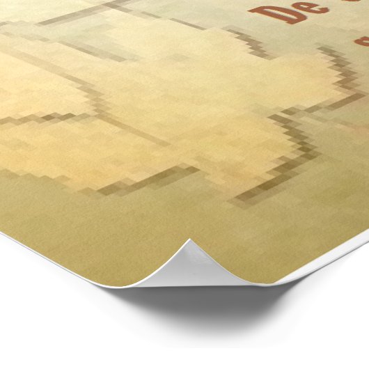 Poster Citation célèbre de Socrate - Forts esprits (Coin)