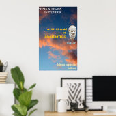 Poster Citation célèbre de Socrate - La sagesse commence (Bureau à domicile)