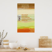 Poster Citation célèbre de Socrates - Je ne suis pas sage (Cuisine)