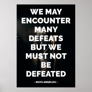 Poster Citation célèbre motivationnelle et inspirante