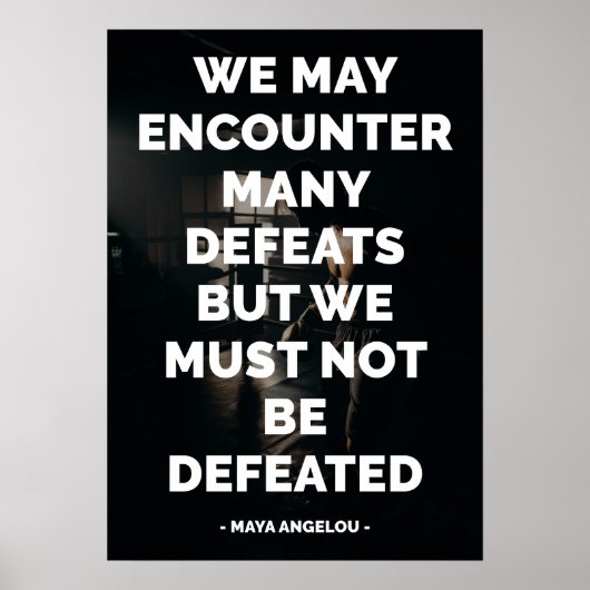 Poster Citation célèbre motivationnelle et inspirante (Devant)