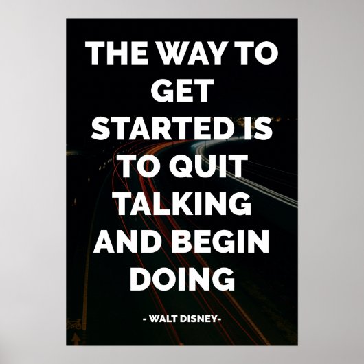 Poster Citation célèbre motivationnelle et inspirante (Devant)