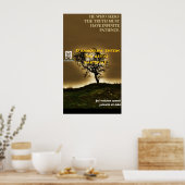 Poster Citation célèbre Socrates - Vrai a besoin de patie (Cuisine)