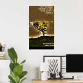 Poster Citation célèbre Socrates - Vrai a besoin de patie (Bureau à domicile)