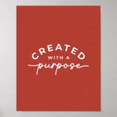 Poster Citation chrétienne rustique (Devant)