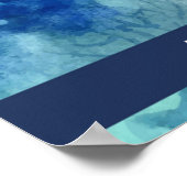 Poster Citation Colorée Moderne Protéger Marine Life (Coin)