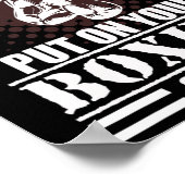 Poster Citation cool de kickboxing et de boxe (Coin)