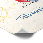 Poster Citation côtière | Prenez Le Temps De Passer La Vi (Coin)