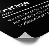 Poster Citation Courage (Coin)