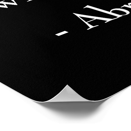 Poster Citation d'Abraham Lincoln (Coin)