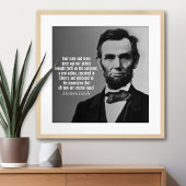 Poster Citation d'Abraham Lincoln - Gettysburg Adresse