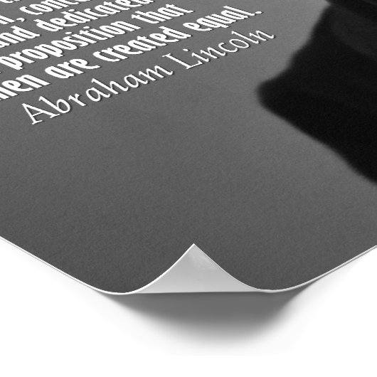 Poster Citation d'Abraham Lincoln - Gettysburg Adresse (Coin)