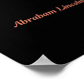 Poster Citation D'Abraham Lincoln Sur L'Inobisme Des Gens (Coin)