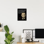 Poster Citation D'Abraham Lincoln Sur L'Inobisme Des Gens (Bureau à domicile)