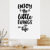 Poster Citation d'affiche Profitez des petites choses de  (Cuisine)