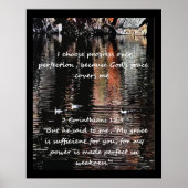 Poster Citation d'affirmation chrétienne et Bible corresp (Devant)