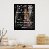 Poster Citation d'affirmation chrétienne et Bible corresp (Cuisine)