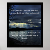 Poster Citation d'affirmation chrétienne et Bible corresp (Devant)