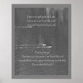 Poster Citation d'affirmation chrétienne et Bible corresp (Devant)