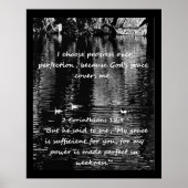 Poster Citation d'affirmation chrétienne et Bible corresp (Devant)