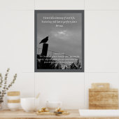 Poster Citation d'affirmation chrétienne et Bible corresp (Cuisine)