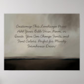 Poster Citation D'Agritourisme Personnalisée, Dit, Verset (Devant)