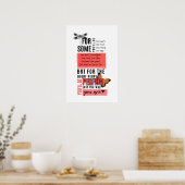 Poster Citation d'amitié amour et acceptation incondition (Cuisine)