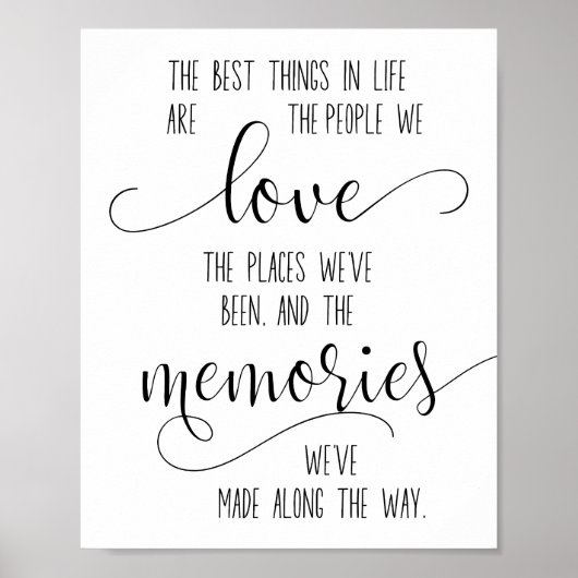 Poster Citation d'amitié, Citation d'amour famille et ami (Devant)