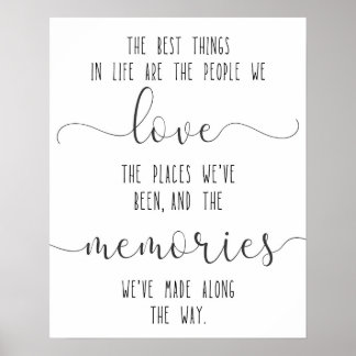 Poster Citation d'amour, Citation d'amitié, Cadeau d'ami