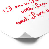 Poster Citation d'amour de Rumi (Coin)