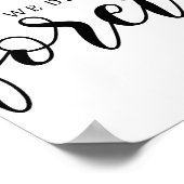 Poster Citation d'amour mariage (Coin)